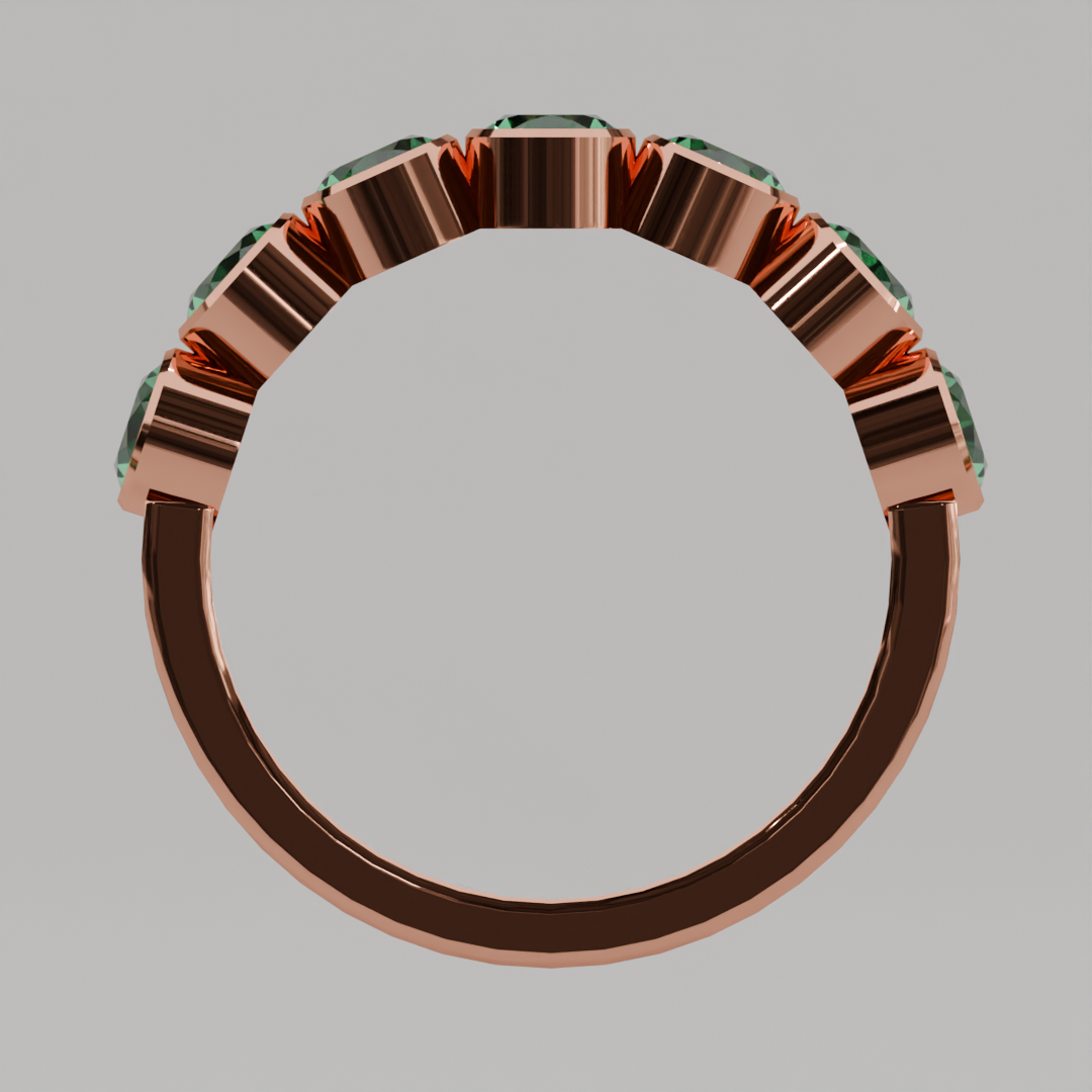 Media Churumbela Esmeralda BEZEL - Birthstone Mayo - 4.0mm - Churumbela de Oro (10k, 14k, 18k) y Moissanitas — joyería hecha a mano por Zafira MX (foto 7)