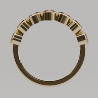 Media Churumbela Citrino BEZEL- Birthstone Noviembre - 4.0mm