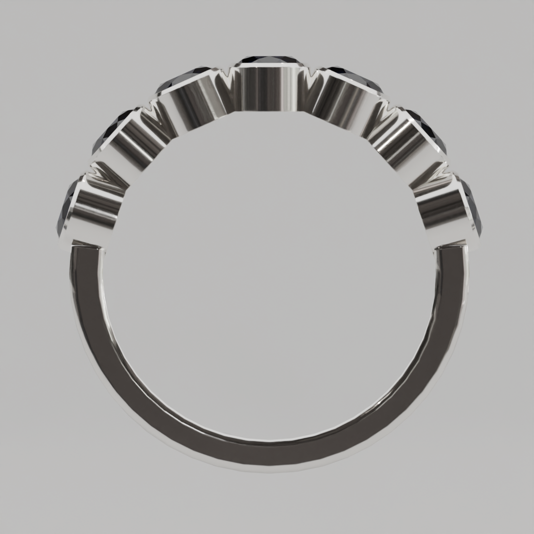 Media Churumbela Zafiro BEZEL - Birthstone Septiembre - 4.0mm - Churumbela de Oro (10k, 14k, 18k) y Moissanitas