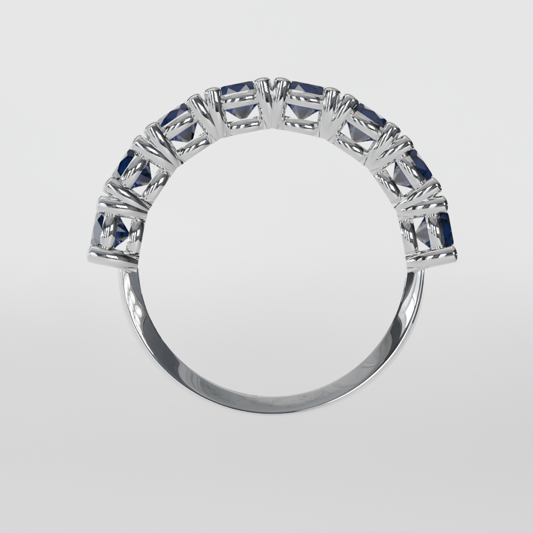 Media Churumbela Zafiro CLAW - Birthstone Septiembre - 4.0mm - Churumbela de Oro (10k, 14k, 18k) y Moissanitas