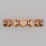 Media Churumbela Citrino BEZEL- Birthstone Noviembre - 4.0mm