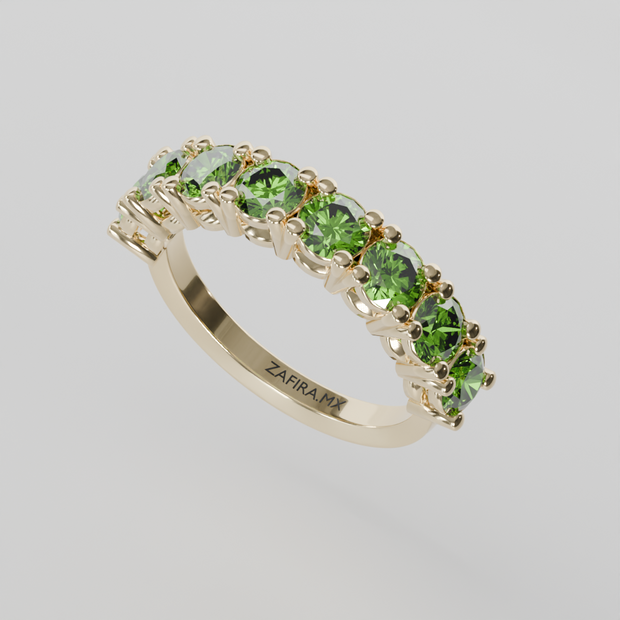 Media Churumbela Peridoto CLAW - Birthstone Agosto - 4.0mm