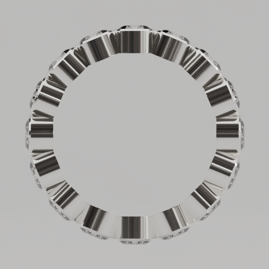 Churumbela Completa BEZEL de 4.0mm Diamante Natural - Abril - Churumbela de Oro (10k, 14k, 18k)