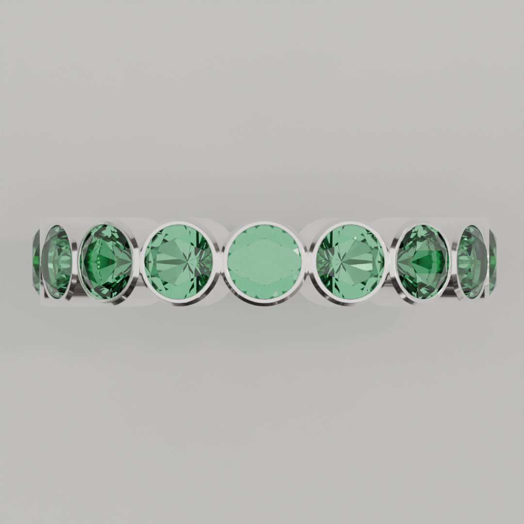 Churumbela Completa Esmeralda BEZEL - Birthstone Mayo - 4.0mm