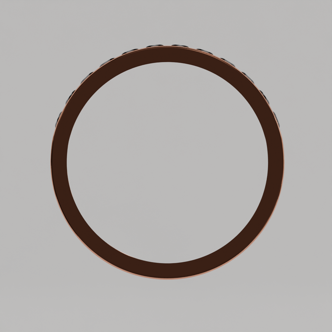 Media Churumbela Zafiro CANAL- Birthstone Septiembre -2.5mm - Churumbela de Oro (10k, 14k, 18k) y Moissanitas