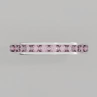 Media Churumbela Turmalina Rosa CANAL- Birthstone Octubre -2.5mm