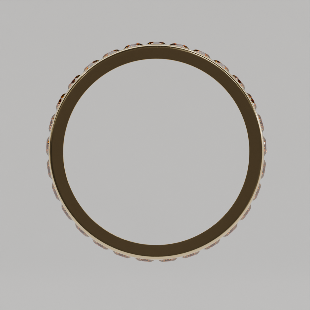 Media Churumbela Citrino CANAL- Birthstone Noviembre -2.5mm - Churumbela de Oro (10k, 14k, 18k) y Moissanitas