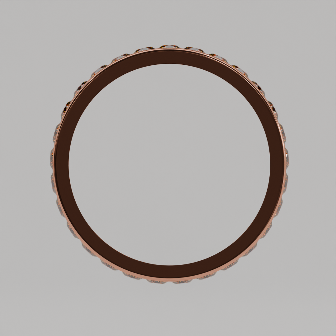 Churumbela Completa Citrino CANAL- Birthstone Noviembre -2.5mm - Churumbela de Oro (10k, 14k, 18k) y Moissanitas