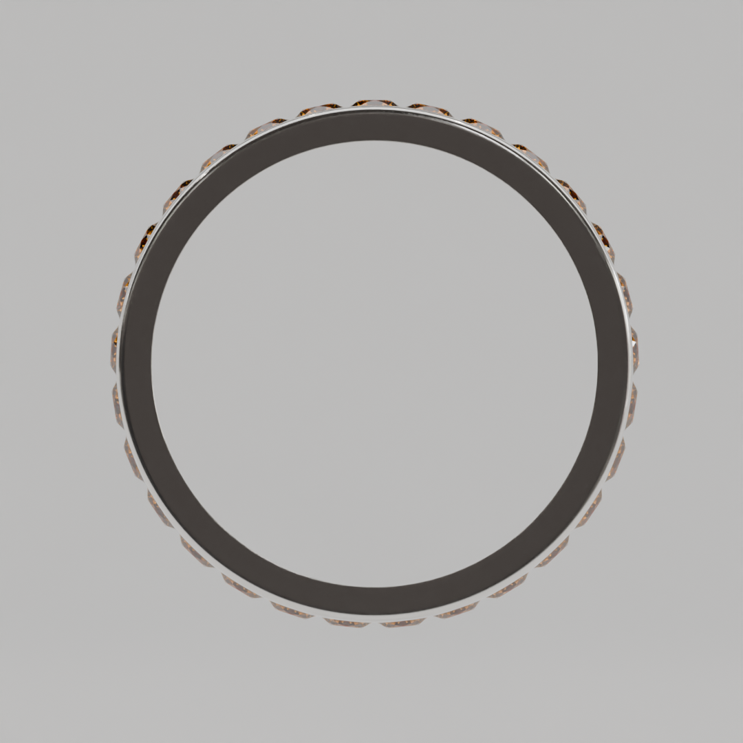 Churumbela Completa Citrino CANAL- Birthstone Noviembre -2.5mm - Churumbela de Oro (10k, 14k, 18k) y Moissanitas