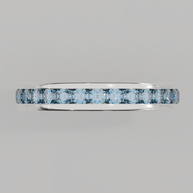 Churumbela Completa Topacio Azul CANAL- Birthstone Diciembre -2.5mm