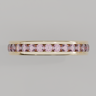 Churumbela Completa Turmalina Rosa CANAL- Birthstone Octubre -2.5mm