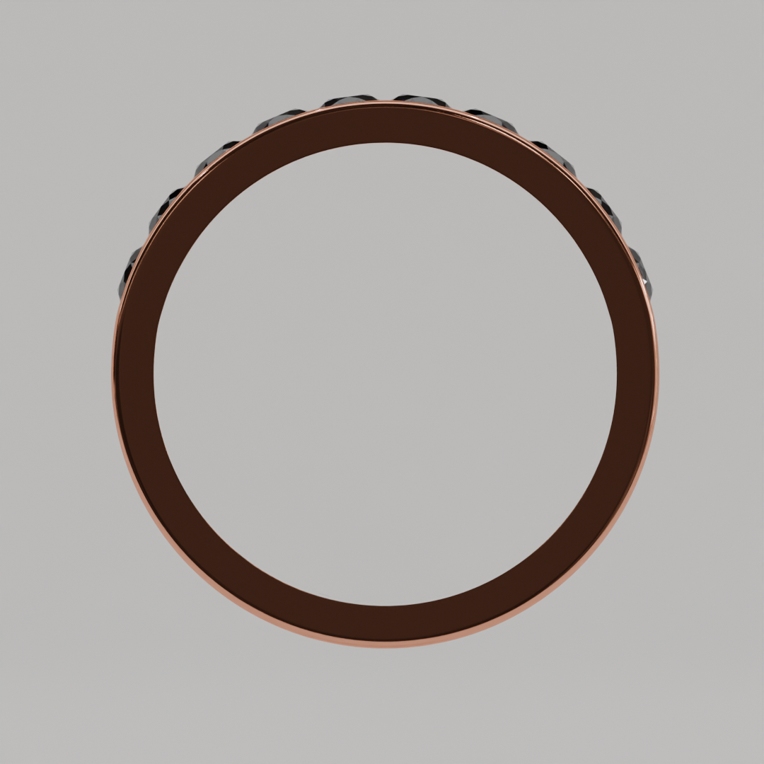 Media Churumbela Zafiro CANAL - Birthstone Septiembre -3.0mm - Churumbela de Oro (10k, 14k, 18k) y Moissanitas