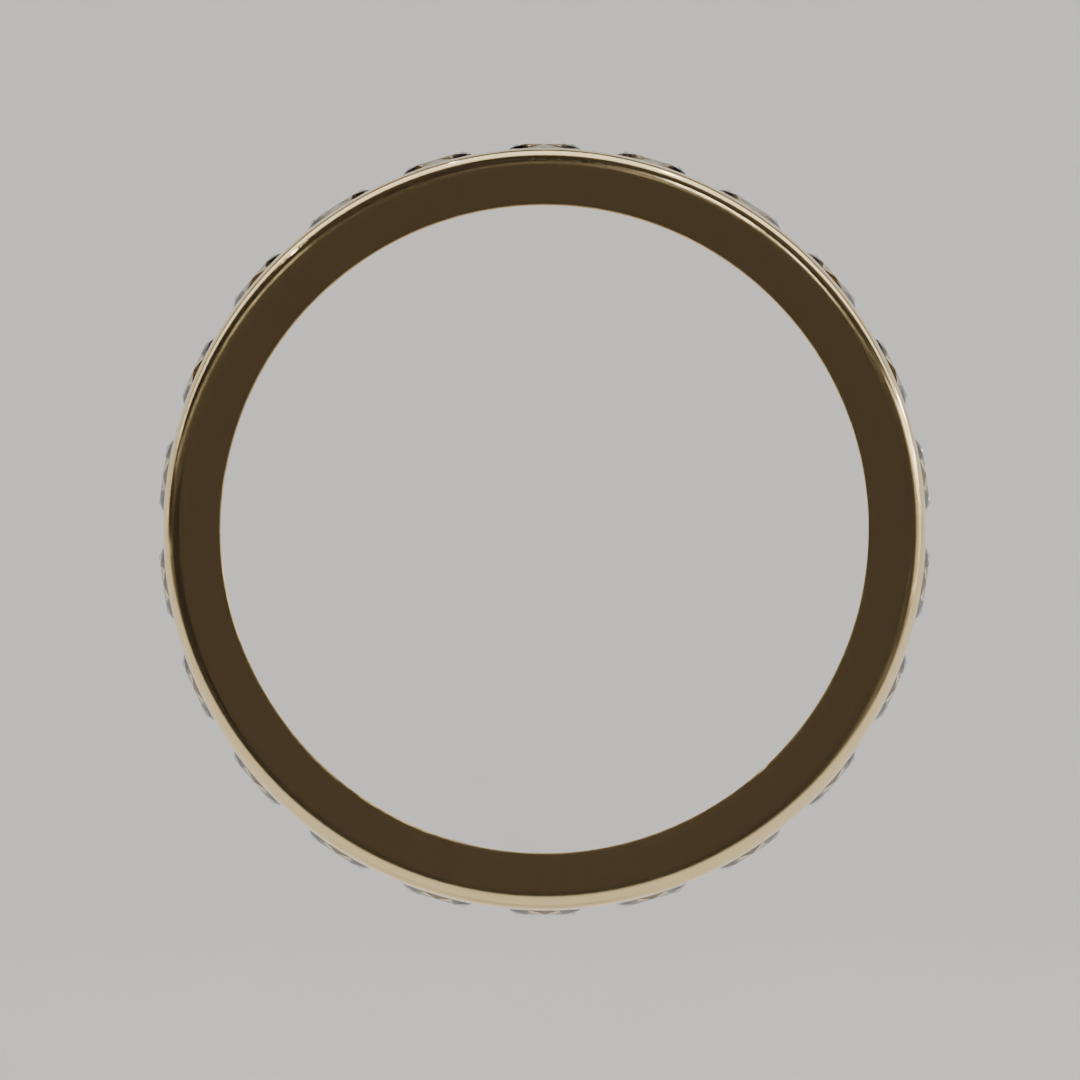 Churumbela Completa CANAL de 3.0mm Diamante Natural - Abril - Churumbela de Oro (10k, 14k, 18k) y Moissanitas