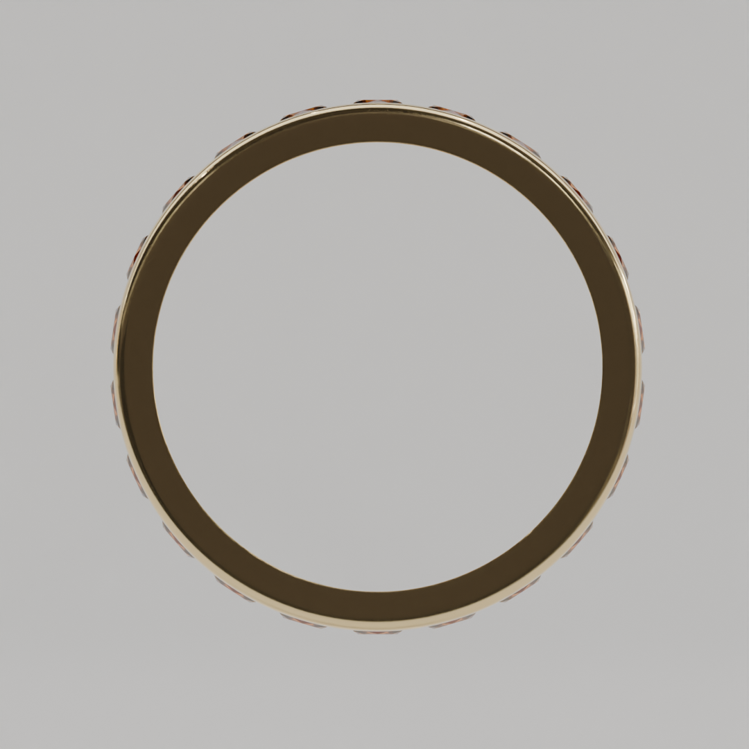 Media Churumbela Citrino CANAL - Birthstone Noviembre -3.0.mm - Churumbela de Oro (10k, 14k, 18k) y Moissanitas