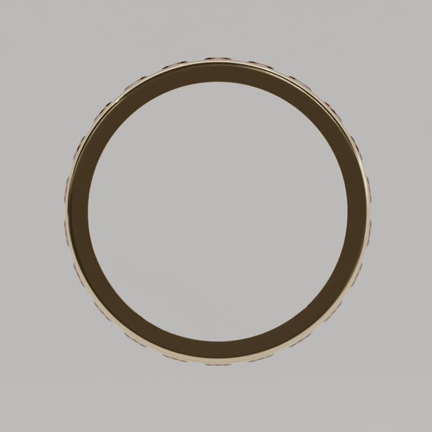 Media Churumbela Citrino CANAL - Birthstone Noviembre -3.0.mm - Churumbela de Oro (10k, 14k, 18k) y Moissanitas