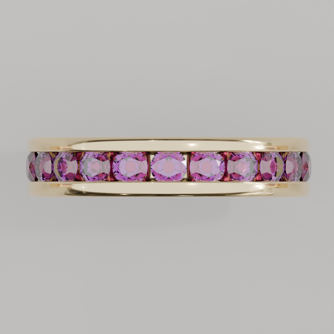 Churumbela Completa Amatista CANAL - Birthstone Febrero -3.0.mm — joyería hecha a mano por Zafira MX (foto 3)
