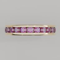 Churumbela Completa Amatista CANAL - Birthstone Febrero -3.0.mm — joyería hecha a mano por Zafira MX (foto 3)
