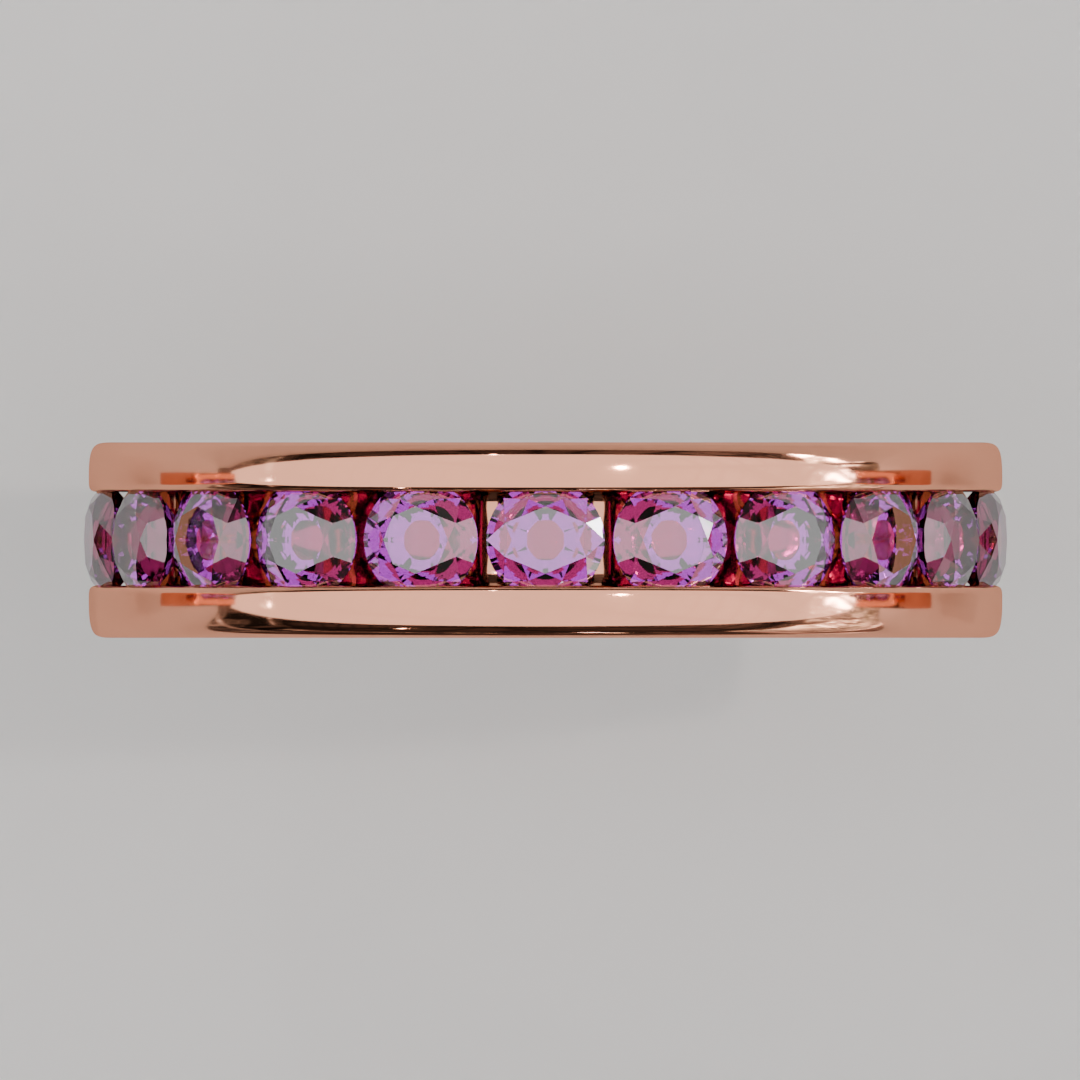 Churumbela Completa Amatista CANAL - Birthstone Febrero -3.0.mm — joyería hecha a mano por Zafira MX (foto 8)
