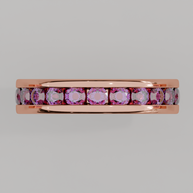 Churumbela Completa Amatista CANAL - Birthstone Febrero -3.0.mm — joyería hecha a mano por Zafira MX (foto 8)