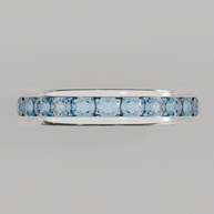 Churumbela Completa Topacio Azul CANAL- Birthstone Diciembre -3.0.mm