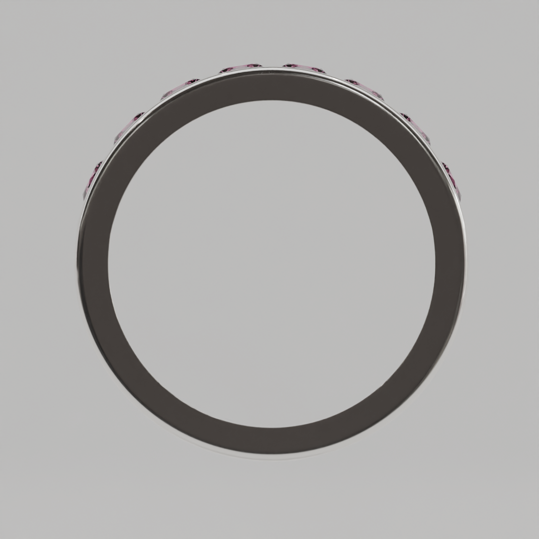 Media Churumbela Turmalina Rosa CANAL- Birthstone Octubre - 3.5mm - Churumbela de Oro (10k, 14k, 18k) y Moissanitas