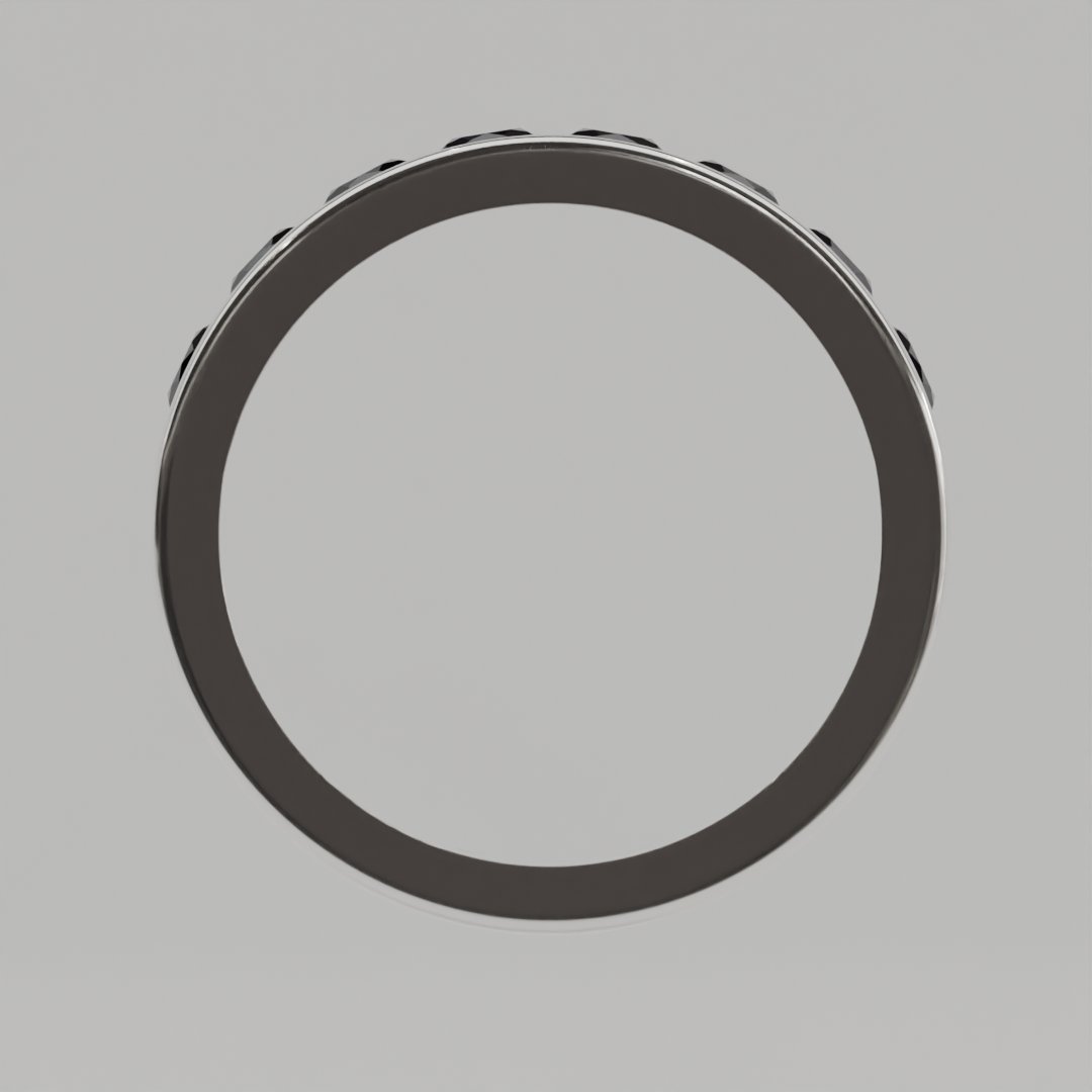 Media Churumbela Zafiro CANAL - Birthstone Septiembre - 3.5mm - Churumbela de Oro (10k, 14k, 18k) y Moissanitas