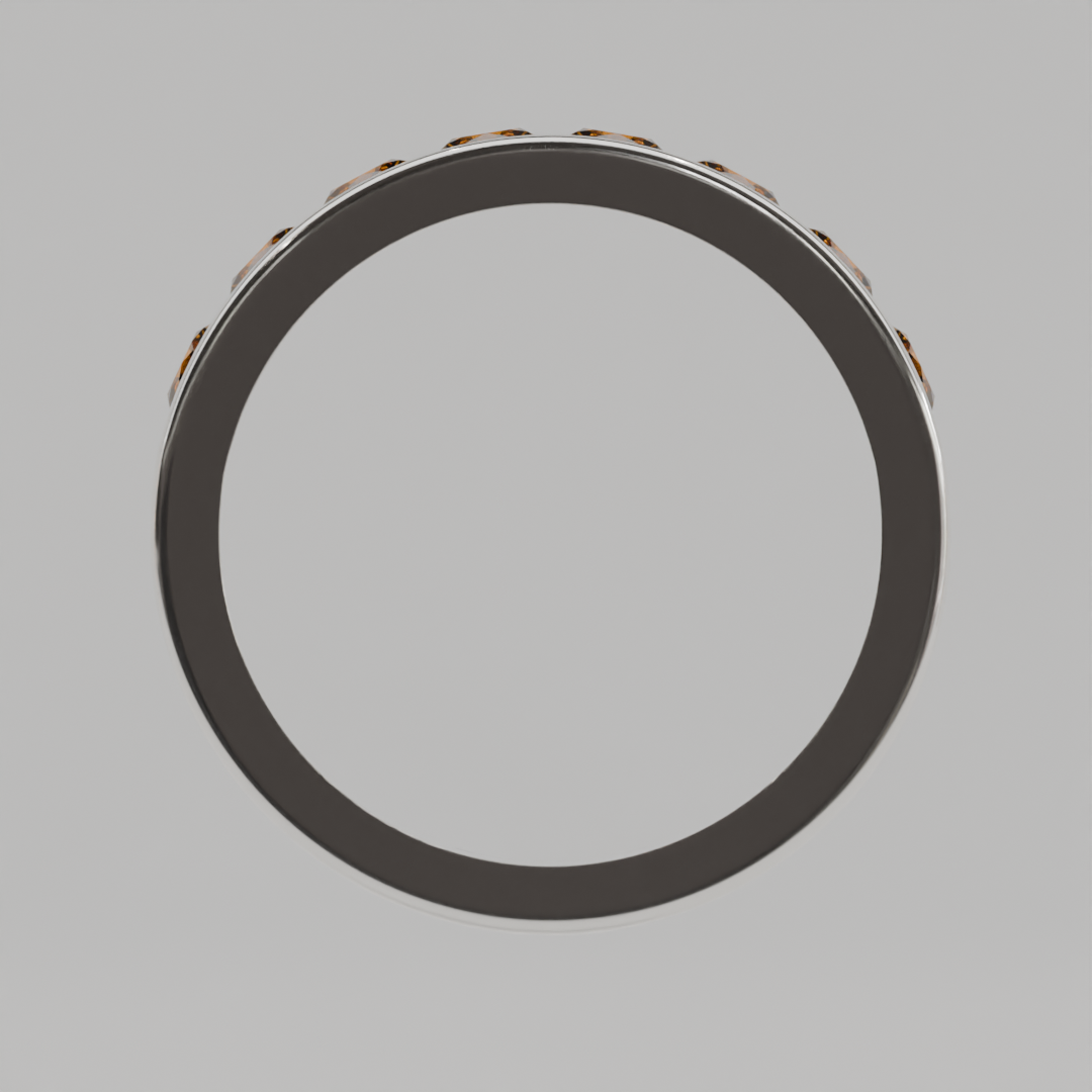 Media Churumbela Citrino CANAL- Birthstone Noviembre -3.5mm - Churumbela de Oro (10k, 14k, 18k) y Moissanitas