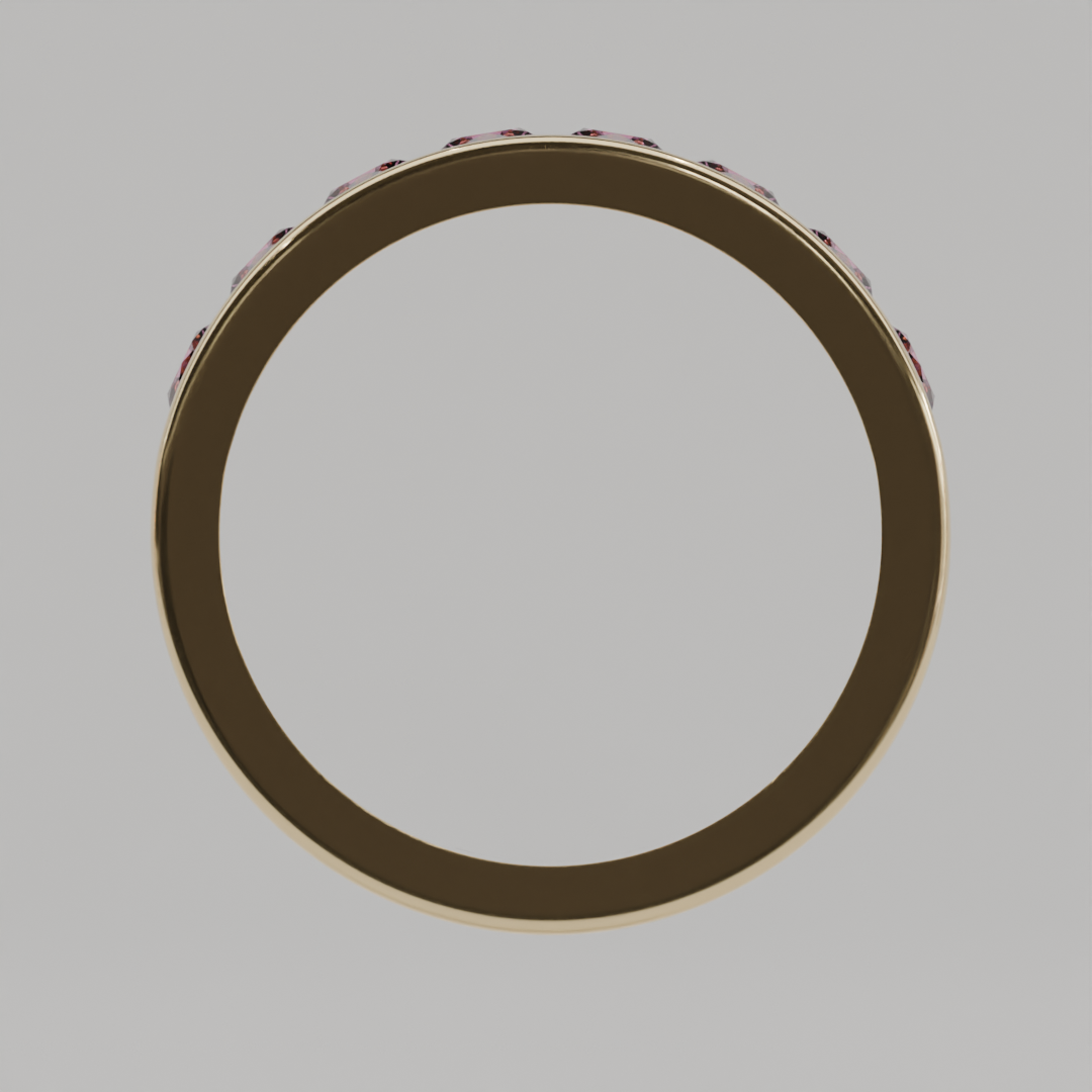 Media Churumbela Turmalina Rosa CANAL- Birthstone Octubre - 3.5mm - Churumbela de Oro (10k, 14k, 18k) y Moissanitas