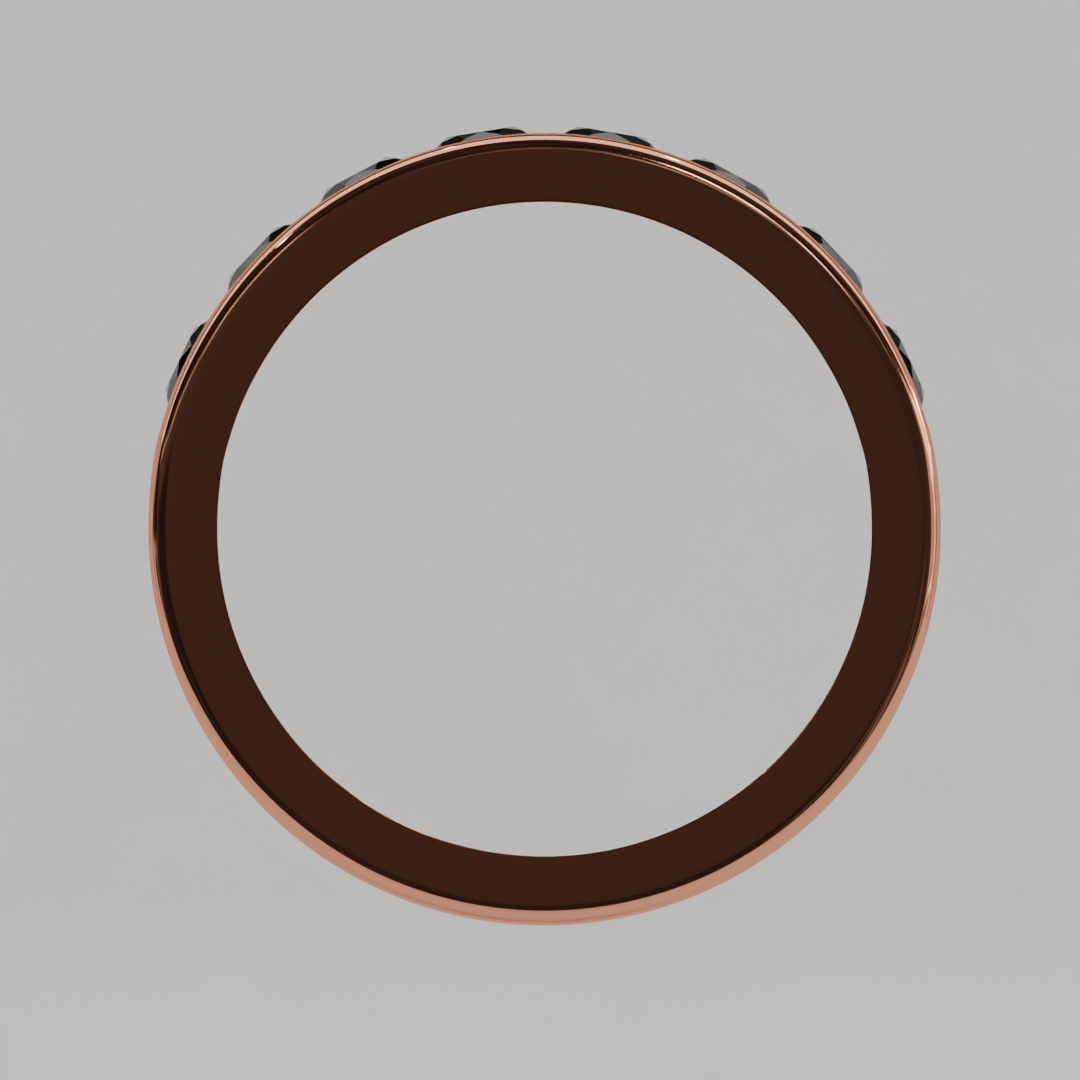 Media Churumbela Zafiro CANAL - Birthstone Septiembre - 3.5mm - Churumbela de Oro (10k, 14k, 18k) y Moissanitas