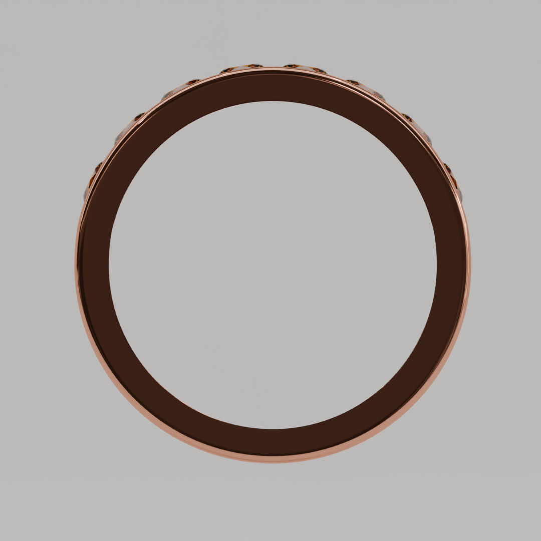 Media Churumbela Citrino CANAL- Birthstone Noviembre -3.5mm - Churumbela de Oro (10k, 14k, 18k) y Moissanitas