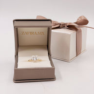 Anillo de Compromiso 2.0ct Corte PRINCESA Solitario - Anillo de Compromiso en Oro (10k, 14k, 18k) o Plata 0.925 y Diamante Lab-Grown o Moissanita