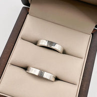 Argolla PLATA Grabado - Argolla de Matrimonio en Oro Sólido (10k, 14k, 18k)