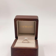 Anillo de Compromiso 1.0ct Corte CORAZÓN Solitario- Anillo de Compromiso en Oro (10k, 14k, 18k) o Plata 0.925 y Diamante Lab-Grown o Moissanita