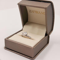 Pinky ring con Moissanita Pera 1ct
