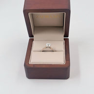 Anillo de Compromiso 1.0ct Corte CORAZÓN Solitario- Anillo de Compromiso en Oro (10k, 14k, 18k) o Plata 0.925 y Diamante Lab-Grown o Moissanita
