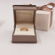 Anillo Mamá con Nombre de Hijo y Piedras - Oro (10k, 14k, 18k) o Plata 0.925