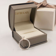 Anillo de Compromiso Catedral 0.5ct PRINCESA solitario - Anillo de Compromiso en Oro (10k, 14k, 18k) o Plata 0.925 y Diamante Lab-Grown o Moissanita