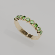 Media Churumbela Peridoto BEZEL - Birthstone Agosto-3.0mm