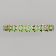 Churumbela Completa Peridoto BEZEL- Birthstone Agosto-3.0.mm