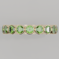 Churumbela Completa Peridoto BEZEL- Birthstone Agosto -3.5mm