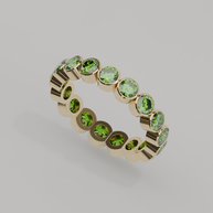 Churumbela Completa Peridoto BEZEL- Birthstone Agosto -3.5mm