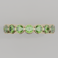 Churumbela Completa Peridoto BEZEL - Birthstone Agosto - 4.0mm