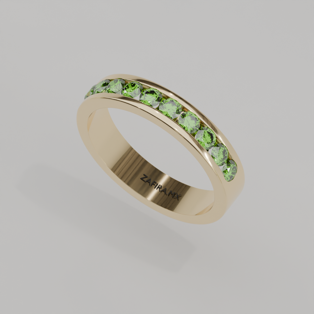 Media Churumbela Peridoto CANAL - Birthstone Agosto-3.0mm