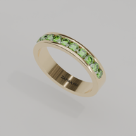 Media Churumbela Peridoto CANAL - Birthstone Agosto-3.0mm