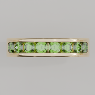 Media Churumbela Peridoto CANAL - Birthstone Agosto -3.5mm