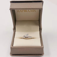 Pinky ring con Moissanita Pera 1ct