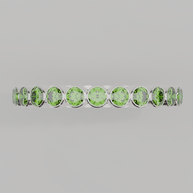 Churumbela Completa Peridoto BEZEL - Birthstone Agosto -2.5mm