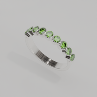 Media Churumbela Peridoto BEZEL - Birthstone Agosto-3.0mm