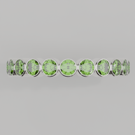 Churumbela Completa Peridoto BEZEL- Birthstone Agosto-3.0.mm