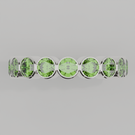 Churumbela Completa Peridoto BEZEL - Birthstone Agosto - 4.0mm